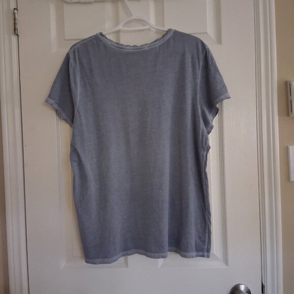 Peruvian Connection Women's XL Light Blue Pima Cotton Tee - Picture 3 of 10